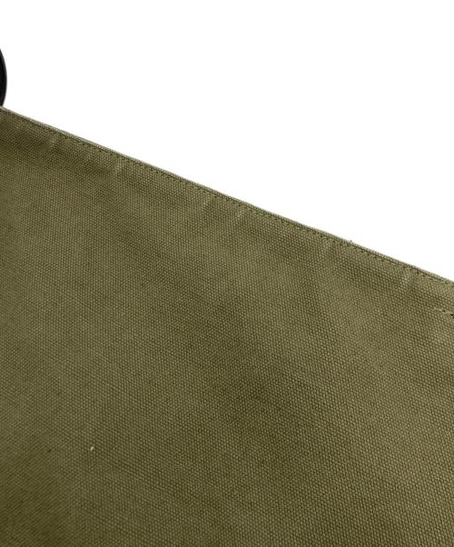 JIL SANDER（ジルサンダー）JIL SANDER (ジルサンダー) BELT HOBO キャンバス ショルダーバッグ ブラック×カーキの古着・服飾アイテム