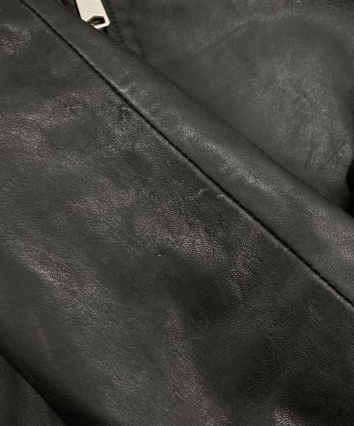 ALL SAINTS（オールセインツ）ALL SAINTS (オールセインツ) シープスキンダブルライダースジャケット ブラック サイズ:SIZE Lの古着・服飾アイテム