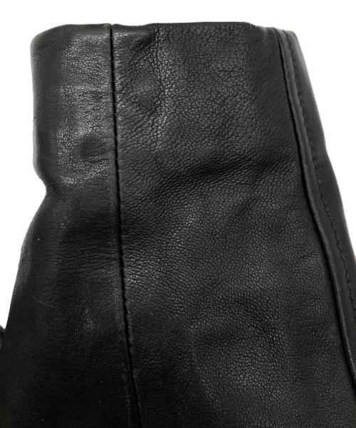 ALL SAINTS（オールセインツ）ALL SAINTS (オールセインツ) シープスキンダブルライダースジャケット ブラック サイズ:SIZE Lの古着・服飾アイテム