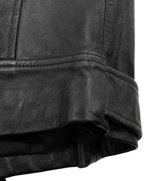 ALL SAINTS（オールセインツ）ALL SAINTS (オールセインツ) シープスキンダブルライダースジャケット ブラック サイズ:SIZE Lの古着・服飾アイテム