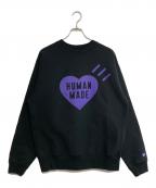 HUMAN MADEヒューマンメイド）の古着「Exclusive Heart Sweatshirt Fukuoka "Black"」｜ブラック