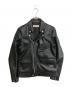 RUDE GALLERY（ルードギャラリー）の古着「DOUBLE RYDERS JACKET」｜ブラック