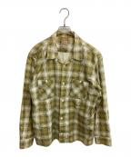 TENDERLOINテンダーロイン）の古着「オープンカラーネルシャツ」｜イエロー