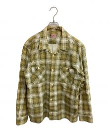 TENDERLOIN（テンダーロイン）の古着「オープンカラーネルシャツ」｜イエロー