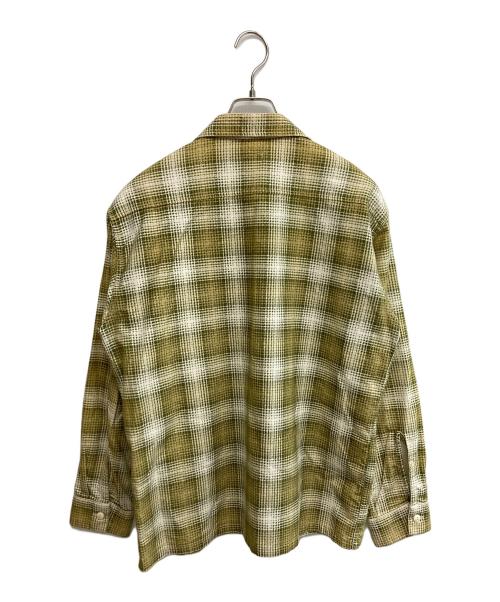 TENDERLOIN（テンダーロイン）TENDERLOIN (テンダーロイン) オープンカラーネルシャツ イエロー サイズ:SIZE Mの古着・服飾アイテム