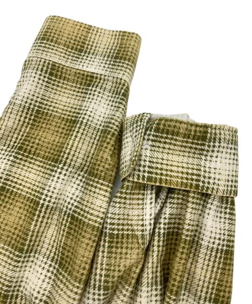 TENDERLOIN（テンダーロイン）TENDERLOIN (テンダーロイン) オープンカラーネルシャツ イエロー サイズ:SIZE Mの古着・服飾アイテム