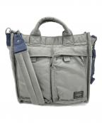 PORTERポーター）の古着「Porter PX TANKER 2WAY TOTE BAG(S)」｜グレー