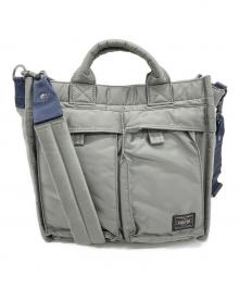 PORTER（ポーター）の古着「Porter PX TANKER 2WAY TOTE BAG(S)」｜グレー
