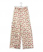 HELMSTEDTヘルムシュテット）の古着「Enya Denim Jeans」｜レッド×ベージュ