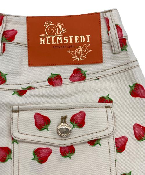 HELMSTEDT（ヘルムシュテット）HELMSTEDT (ヘルムシュテット) Enya Denim Jeans レッド×ベージュ サイズ:SIZE XSの古着・服飾アイテム