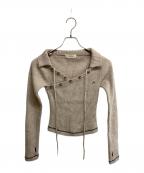 ANDMARYアンドマリー）の古着「Anita button knit tops」｜ベージュ
