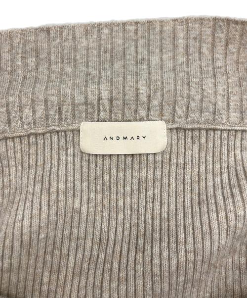 ANDMARY（アンドマリー）ANDMARY (アンドマリー) Anita button knit tops ベージュ サイズ:Freeの古着・服飾アイテム