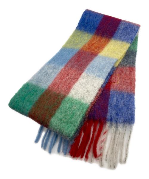 Acne studios（アクネ ストゥディオス）ACNE STUDIOS (アクネ ストゥディオス) モヘアチェックスカーフ マルチカラー サイズ:250×28の古着・服飾アイテム