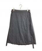 COGNOMENコグノーメン）の古着「ラップスカート」｜グレー