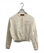 CABANキャバン）の古着「コットンカシミヤ クルーネックカーディガン」｜アイボリー