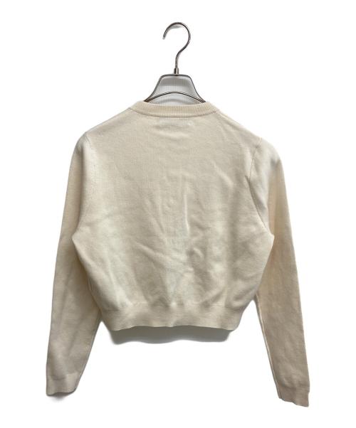 CABAN（キャバン）CABAN (キャバン) コットンカシミヤ クルーネックカーディガン アイボリー サイズ:SIZE XSの古着・服飾アイテム