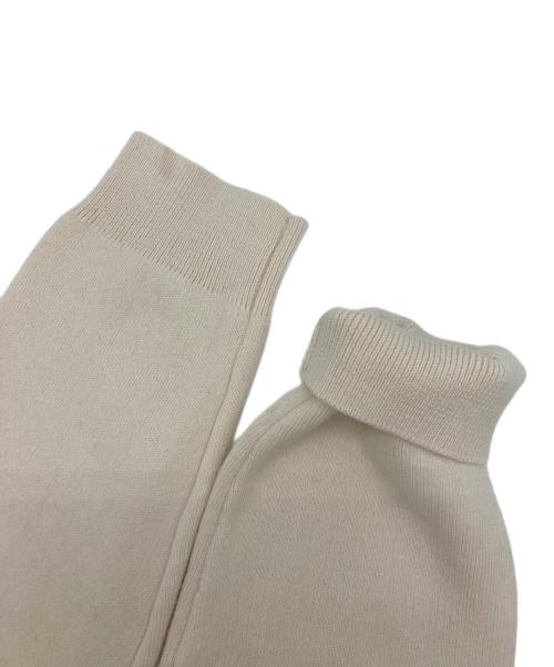 CABAN（キャバン）CABAN (キャバン) コットンカシミヤ クルーネックカーディガン アイボリー サイズ:SIZE XSの古着・服飾アイテム