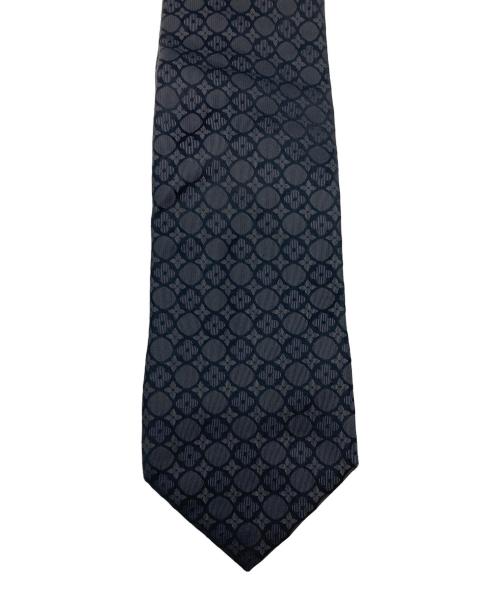 LOUIS VUITTON（ルイ ヴィトン）LOUIS VUITTON (ルイ ヴィトン) シルクネクタイ ブラック サイズ:実寸サイズをご参照下さい。の古着・服飾アイテム