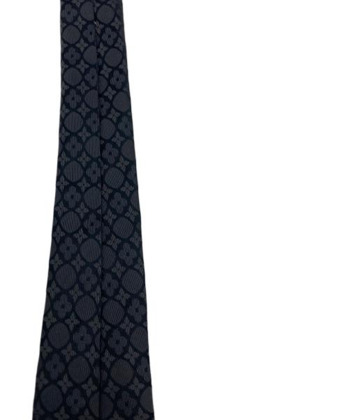 LOUIS VUITTON（ルイ ヴィトン）LOUIS VUITTON (ルイ ヴィトン) シルクネクタイ ブラック サイズ:実寸サイズをご参照下さい。の古着・服飾アイテム
