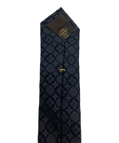 LOUIS VUITTON（ルイ ヴィトン）LOUIS VUITTON (ルイ ヴィトン) シルクネクタイ ブラック サイズ:実寸サイズをご参照下さい。の古着・服飾アイテム