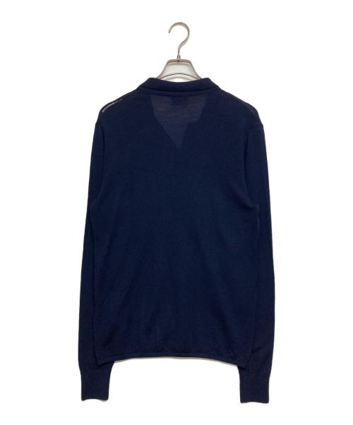 Acne studios（アクネ ストゥディオズ）Acne studios (アクネ ストゥディオズ) Clissold merino-wool polo sweater ネイビー サイズ:SIZE XSの古着・服飾アイテム
