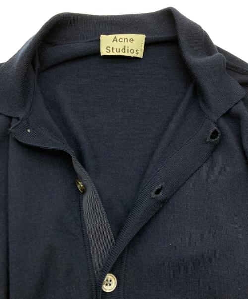 Acne studios（アクネ ストゥディオズ）Acne studios (アクネ ストゥディオズ) Clissold merino-wool polo sweater ネイビー サイズ:SIZE XSの古着・服飾アイテム