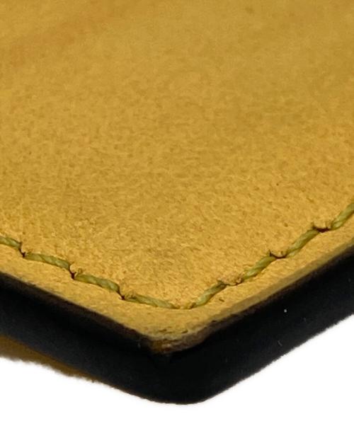 FENDI（フェンディ）FENDI (フェンディ) Logo Leather Card Case イエロー サイズ:実寸サイズをご参照下さい。の古着・服飾アイテム