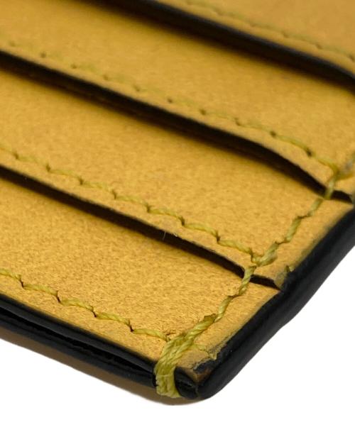 FENDI（フェンディ）FENDI (フェンディ) Logo Leather Card Case イエロー サイズ:実寸サイズをご参照下さい。の古着・服飾アイテム