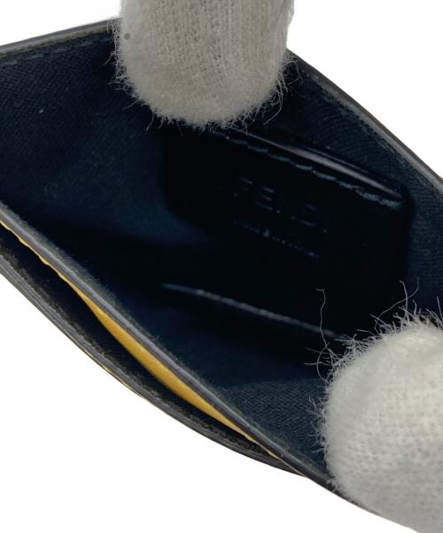FENDI（フェンディ）FENDI (フェンディ) Logo Leather Card Case イエロー サイズ:実寸サイズをご参照下さい。の古着・服飾アイテム