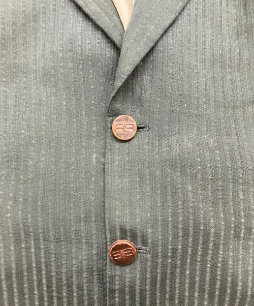 BALENCIAGA（バレンシアガ）BALENCIAGA   (バレンシアガ) クルミボタン テーラードジャケット ブラック サイズ:SIZE 98AB6の古着・服飾アイテム