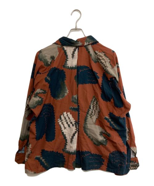 m's braque（エムズブラック）m's braque (エムズブラック) LONG SLEEVE ALOHA SHIRT オレンジ サイズ:SIZE 40の古着・服飾アイテム