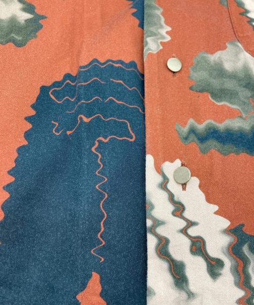 m's braque（エムズブラック）m's braque (エムズブラック) LONG SLEEVE ALOHA SHIRT オレンジ サイズ:SIZE 40の古着・服飾アイテム