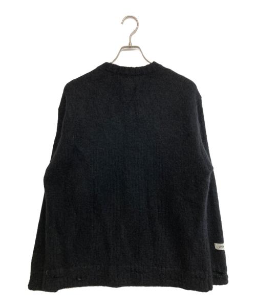 UNDERCOVER（アンダーカバー）UNDERCOVER (アンダーカバー) ウールナイロン混モヘアダメージニット ブラック サイズ:SIZE 3の古着・服飾アイテム