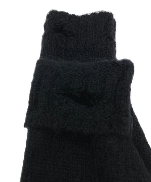 UNDERCOVER（アンダーカバー）UNDERCOVER (アンダーカバー) ウールナイロン混モヘアダメージニット ブラック サイズ:SIZE 3の古着・服飾アイテム