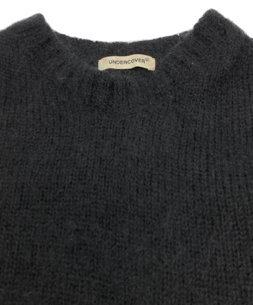 UNDERCOVER（アンダーカバー）UNDERCOVER (アンダーカバー) ウールナイロン混モヘアダメージニット ブラック サイズ:SIZE 3の古着・服飾アイテム