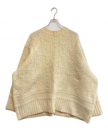 th products（ティーエイチプロダクツ）の古着「ハンティングオーバーサイズドニット」｜アイボリー