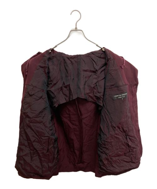 COMME des GARCONS HOMME PLUS（コムデギャルソンオムプリュス）COMME des GARCONS HOMME PLUS (コムデギャルソンオムプリュス) フーデッドテーラードジャケット ボルドー サイズ:SIZE Mの古着・服飾アイテム