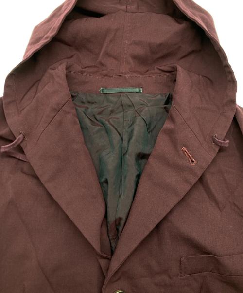 COMME des GARCONS HOMME PLUS（コムデギャルソンオムプリュス）COMME des GARCONS HOMME PLUS (コムデギャルソンオムプリュス) フーデッドテーラードジャケット ボルドー サイズ:SIZE Mの古着・服飾アイテム