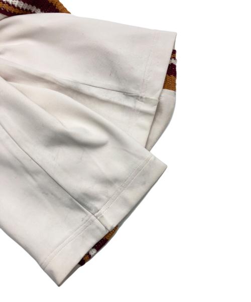 WALES BONNER（ウェールズボナー）WALES BONNER (ウェールズボナー) PALMS CROCHET STRIPE TRACK PANTS ベージュ サイズ:SIZE Lの古着・服飾アイテム