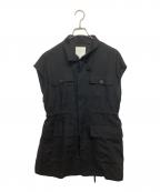 Drawing Numbersドローイングナンバーズ）の古着「コンチネンタルリネンベス」｜ブラック