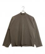 steinシュタイン）の古着「OVERSIZED GRADATION PLEATS LS」｜グレージュ