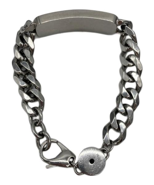 DIESEL（ディーゼル）DIESEL (ディーゼル) カーブD 喜平チェーンブレスレット シルバーの古着・服飾アイテム