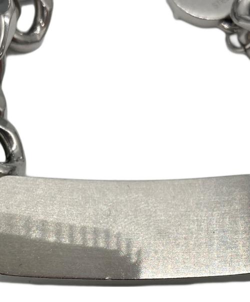 DIESEL（ディーゼル）DIESEL (ディーゼル) カーブD 喜平チェーンブレスレット シルバーの古着・服飾アイテム