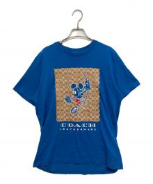 COACH×DISNEY（コーチ×ディズニー）の古着「コラボ  Tシャツ」｜ブルー