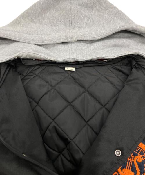 GUCCI（グッチ）GUCCI (グッチ) リラ パッチ GG柄 フード付 ボンバー ジャケット ブラック サイズ:SIZE 52の古着・服飾アイテム