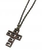 GUCCIグッチ）の古着「アラベスクパターン スクエアG ネックレス」｜シルバー