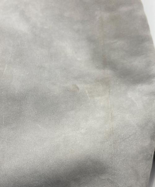 Maison Margiela（メゾンマルジェラ）Maison Margiela (メゾンマルジェラ) フォーステッチ 四つタグ レザー 内ボア 2WAYムートン ショルダーバッグ グレーの古着・服飾アイテム