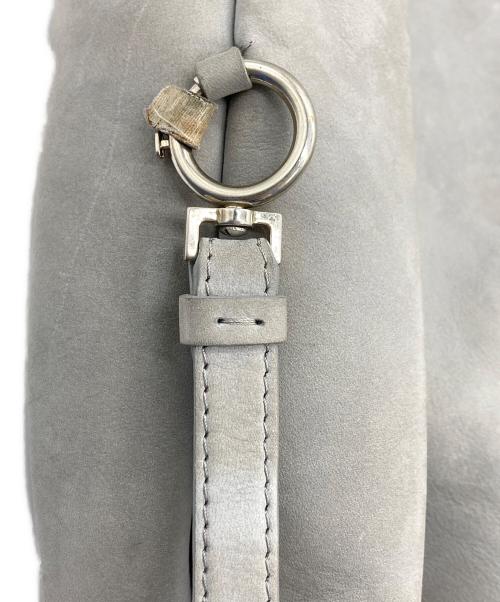 Maison Margiela（メゾンマルジェラ）Maison Margiela (メゾンマルジェラ) フォーステッチ 四つタグ レザー 内ボア 2WAYムートン ショルダーバッグ グレーの古着・服飾アイテム
