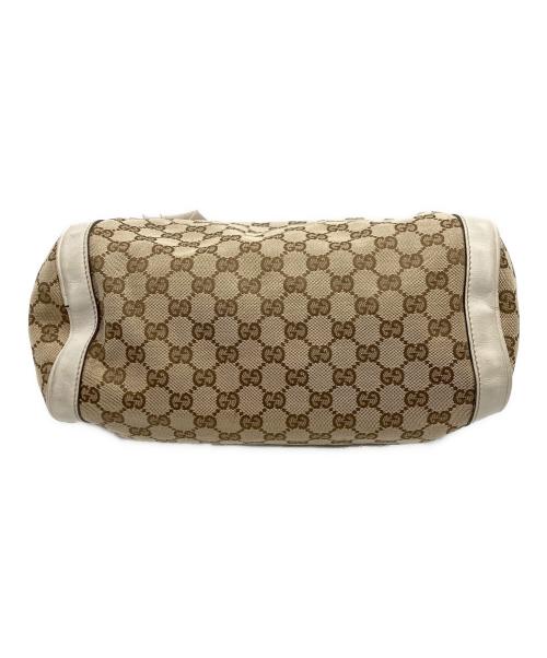 GUCCI（グッチ）GUCCI (グッチ) ミニボストンバッグ ベージュ×ホワイトの古着・服飾アイテム