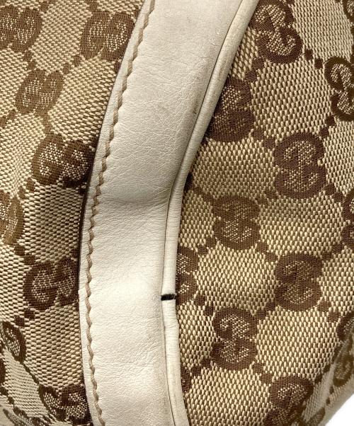 GUCCI（グッチ）GUCCI (グッチ) ミニボストンバッグ ベージュ×ホワイトの古着・服飾アイテム